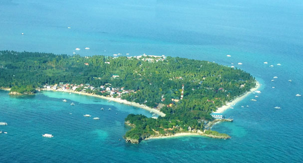 Malapascua Island seen from above