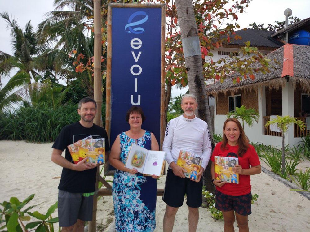 evolution diving resort kids book club malapascua